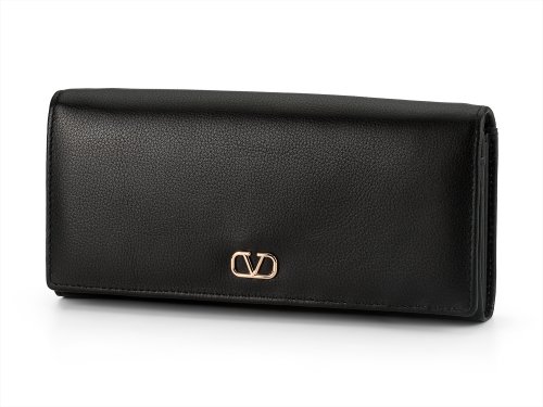 Кожаный женский кошелек  Valentino 802 A Black 