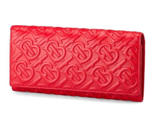 Кожаный женский кошелек  Burberry 5631 E Red 