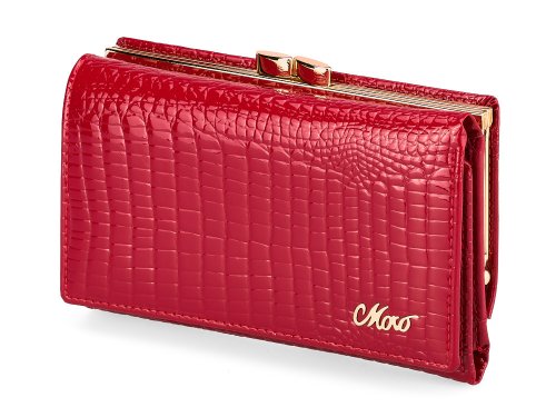 Кожаный женский кошелек  Moro&Jenny 59011 E Red 