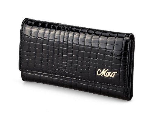 Женский кошелек -ключница из натуральной кожи Moro&Jenny 59048 A Black
