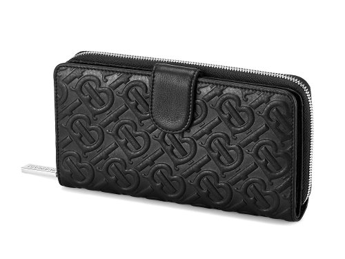 Кожаный женский кошелек Burberry 5633 A Black 