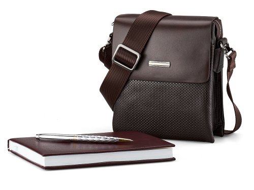 Мужская  сумка из натуральной кожи  LeGRAND collection 319-6 Brown 