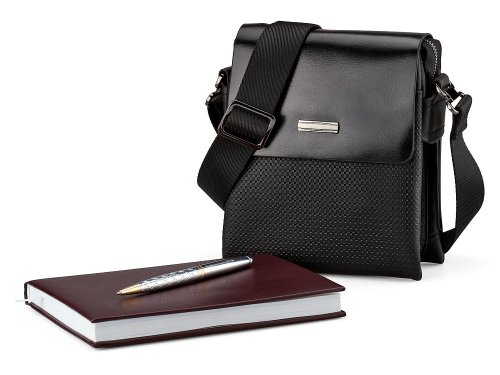 Мужская  сумка з натуральной  кожи  LeGRAND collection 319-6 Black