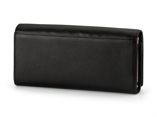 Кожаный женский кошелек  Valentino 802 A Black 