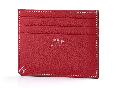 Картхолдер из натуральной кожи  Hermes 219 Red