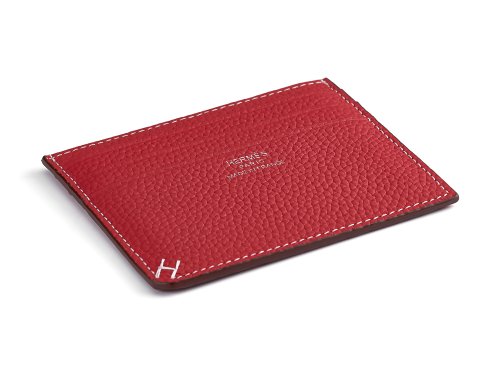 Картхолдер из натуральной кожи  Hermes 219 Red