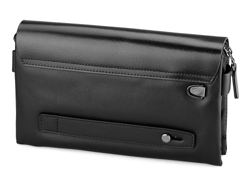  Мужская барсетка - клатч з натуральной кожи  LeGRAND collection 136-1 Black 
