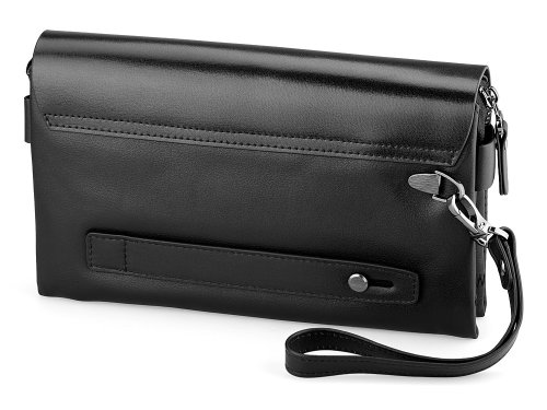  Мужская барсетка - клатч з натуральной кожи  LeGRAND collection 136-1 Black 