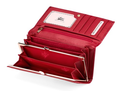 Женский кошелек из натуральной кожи  Moro&Jenny 59010 E Red 