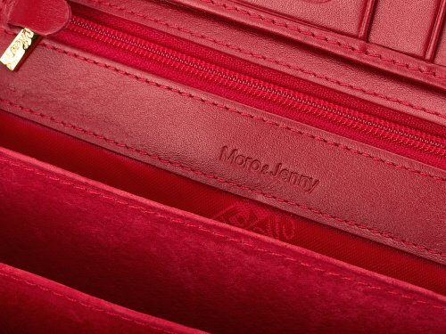 Женский кошелек из натуральной кожи  Moro&Jenny 59010 E Red 