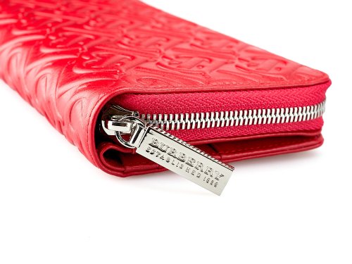 Кожаный женский кошелек  Burberry 5633 E Red 