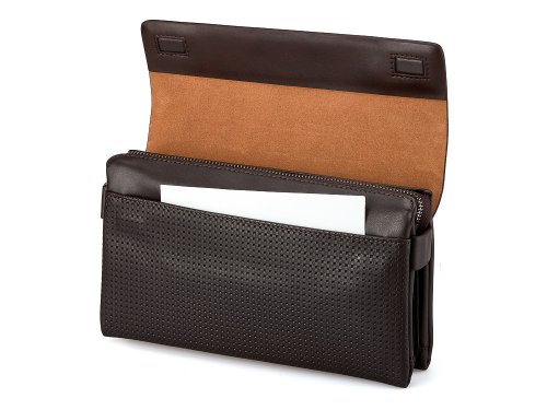 Мужская берсетка - клатч из натуральной  кожи  LeGRAND collection 136-1 Brown 