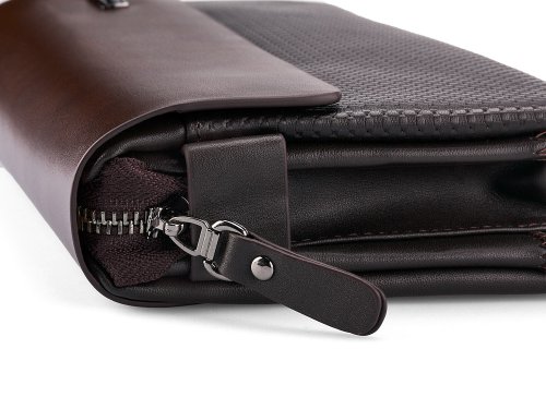 Мужская берсетка - клатч из натуральной  кожи  LeGRAND collection 136-1 Brown 