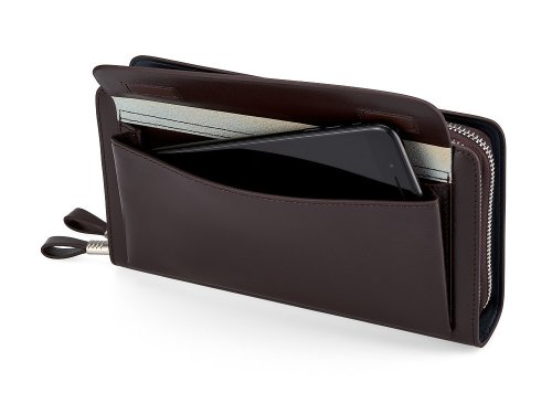 Кожанный мужской клатч LeGRAND collection 022-2 коричневый