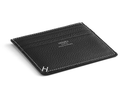 Картхолдер из натуральной кожи  Hermes 219 Black 