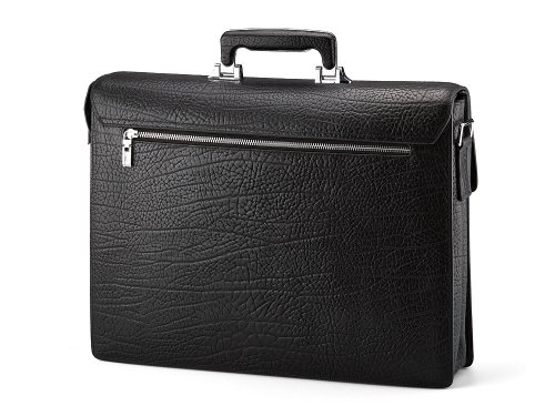 Мужской  портфель  из натуральной кожи  Мont Blanc 8010-3A Black 