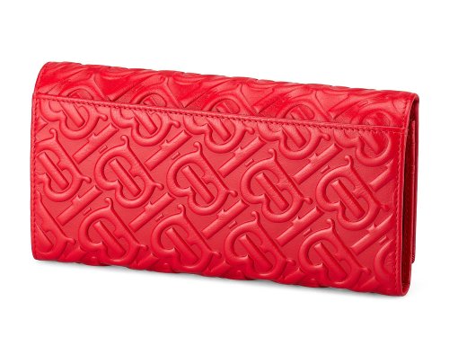 Кожаный женский кошелек  Burberry 5631 E Red 