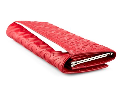 Кожаный женский кошелек  Burberry 5631 E Red 