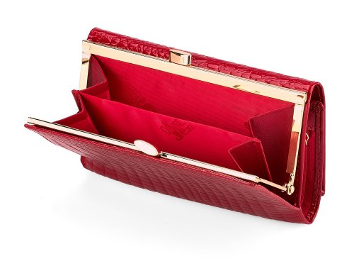 Кожаный женский кошелек  Moro&Jenny 59011 E Red 