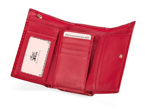 Кожаный женский кошелек  Moro&Jenny 59011 E Red 