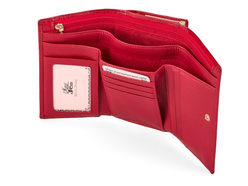 Кожаный женский кошелек  Moro&Jenny 59011 E Red 