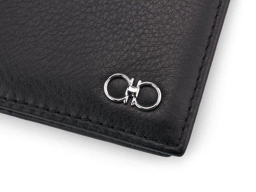 Шкіряна обкладинка для паспорта Salvatore Ferragamo 8086 A Black 