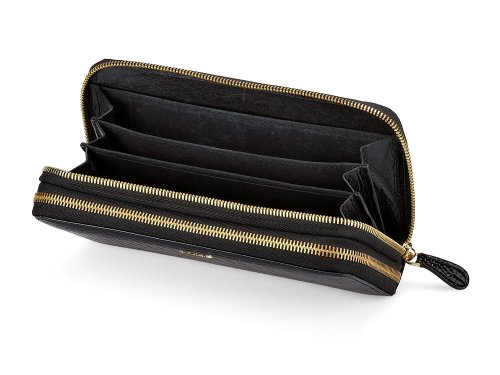 Кожаный женский кошелек - клатч Moro&Jenny 59049 A Black