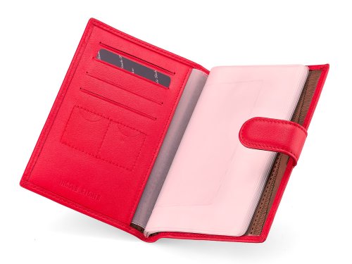 Женская обложка  для документов  из натуральной кожи  Nikole Richie 1407 E Red 