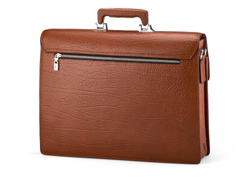 Мужской портфель из натуральной кожи  Мont Blanc 8010-3A Brown 