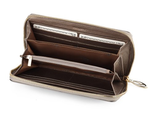 Кожаный женский кошелек  Moro&Jenny 182-76 N Silver 