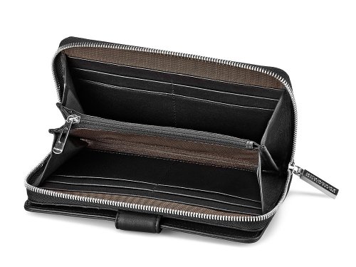 Кожаный женский кошелек Burberry 5633 A Black 