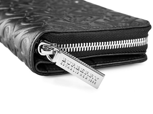 Кожаный женский кошелек Burberry 5633 A Black 