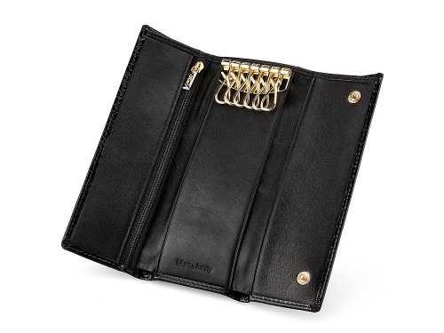 Кожаная женская  ключниця Moro&Jenny 59033 A Black 