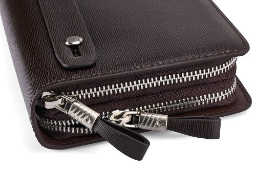  Кожаній мужской  клатч LeGRAND collection 033-2 Brown 