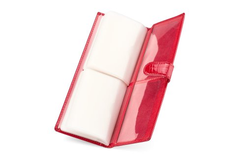 Кожаная женская визитница Moro&Jenny 59044 E Red
