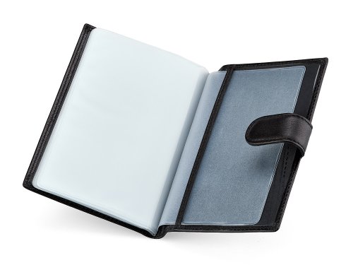 Женская обкложка для документов  из натуральной кожи  Nikole Richie 1407 A Black 