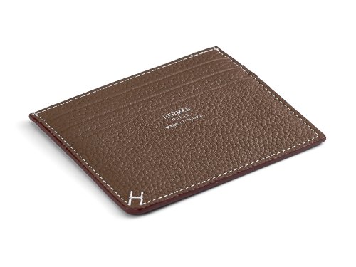 Картхолдер из натуральной кожи  Hermes 219 Grey 